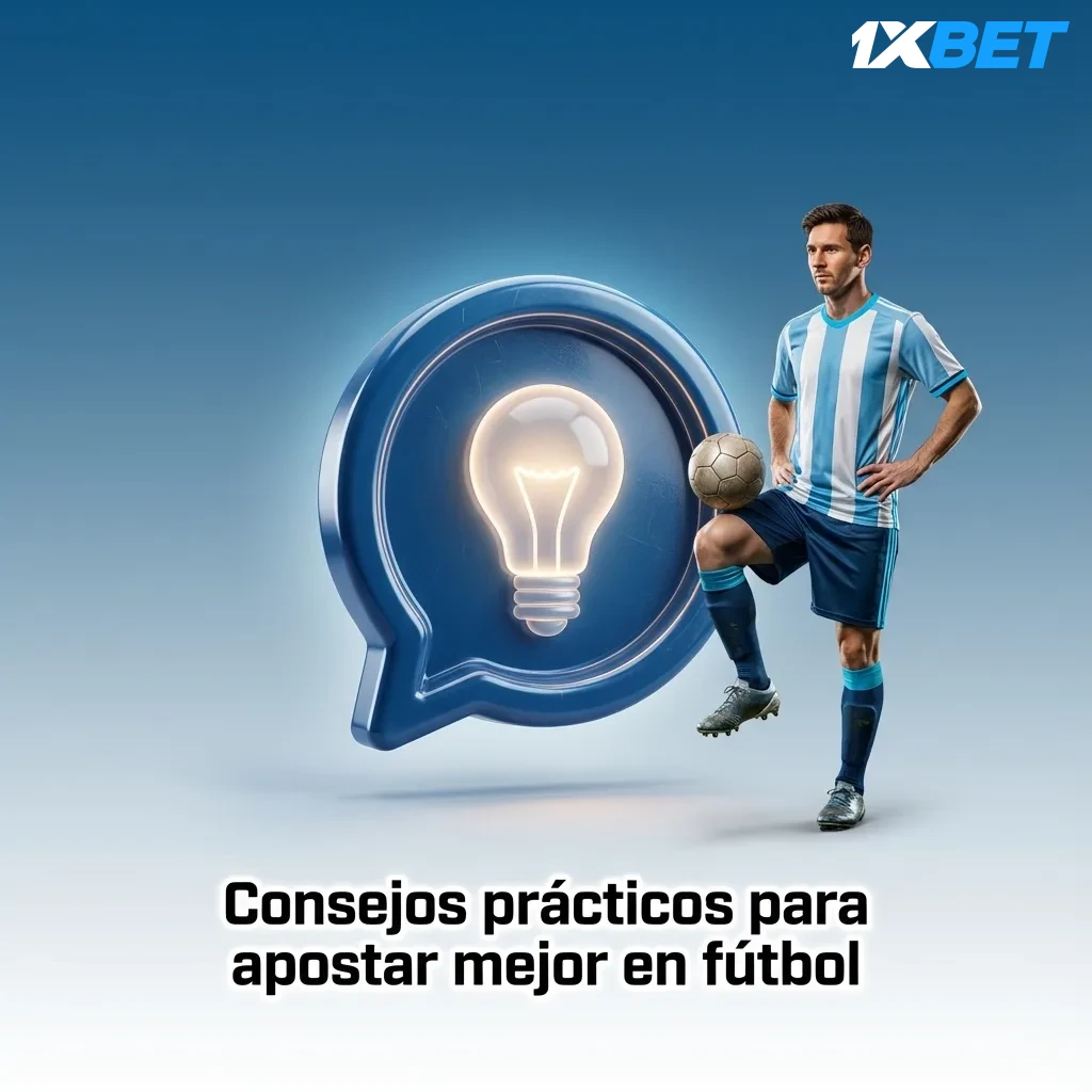 Gráfico en español con consejos para apostar mejor en fútbol, resaltando análisis, motivación, localía y gestión del dinero