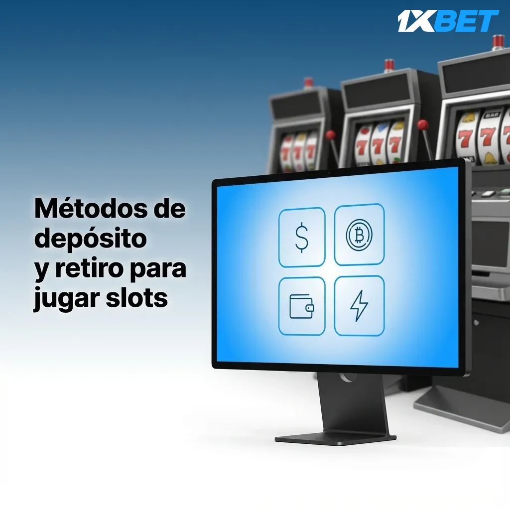 Iconos de Visa, MasterCard, billeteras virtuales y criptomonedas sobre fondo de tragamonedas en línea