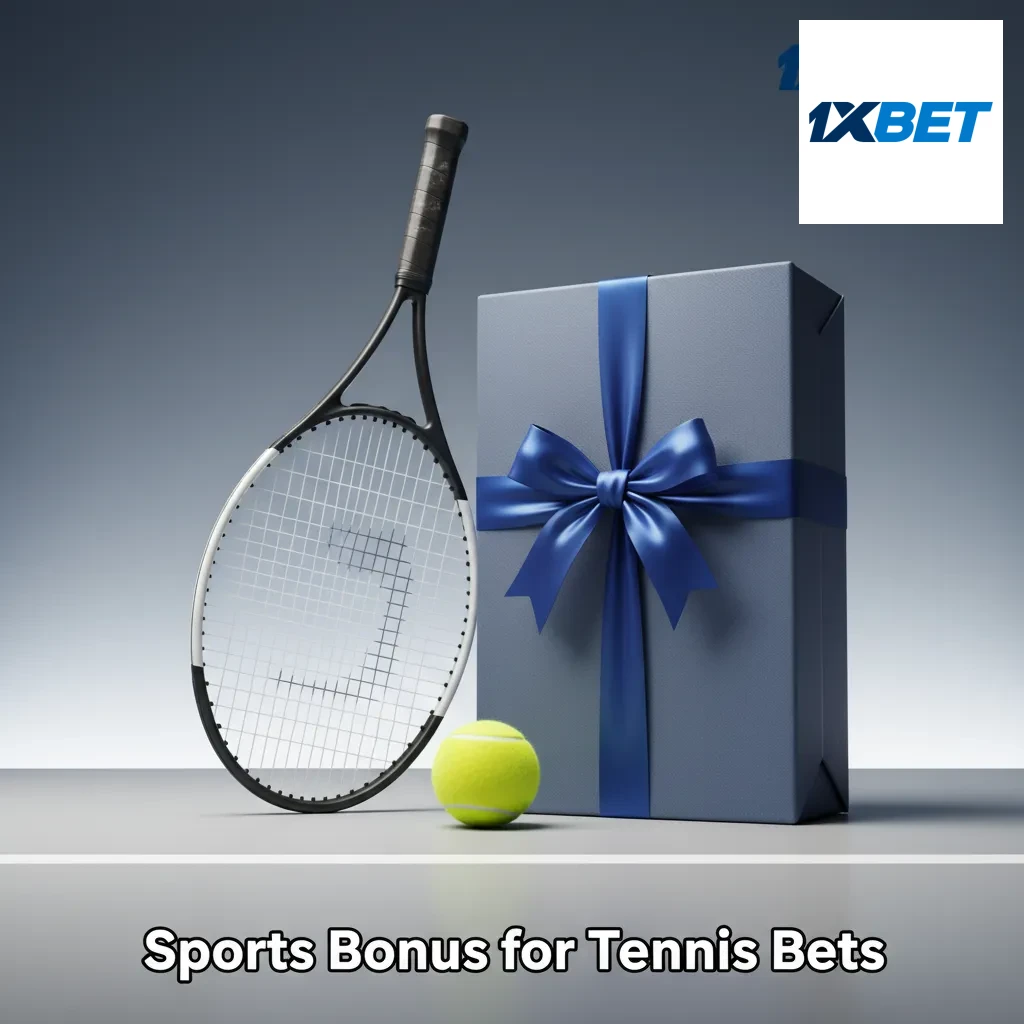 Tennis-themed sportsbook banner: matched first deposit bonus in ARS; wagering and minimum odds terms apply.