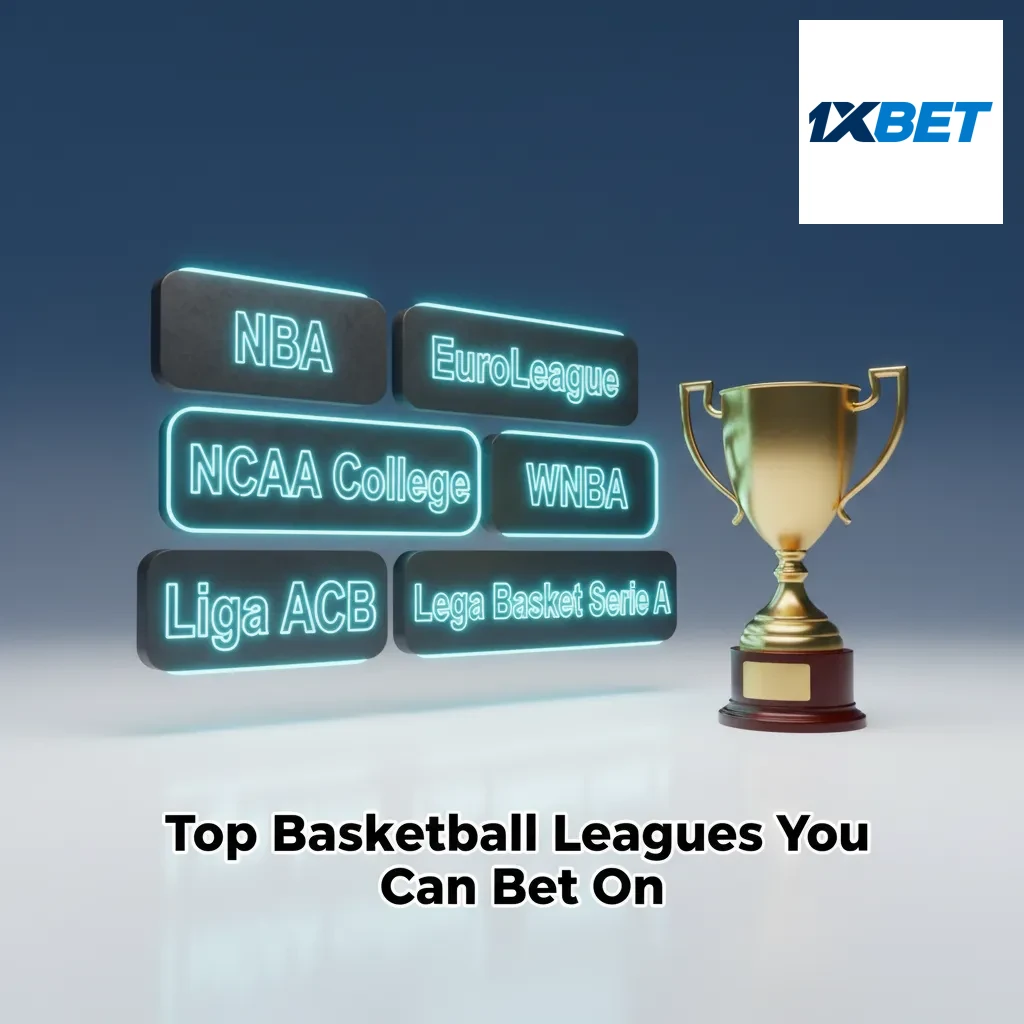 Top basketball leagues you can bet on: NBA, EuroLeague, LNB Argentina, BCLA, NCAA D1, G League, FIBA events.