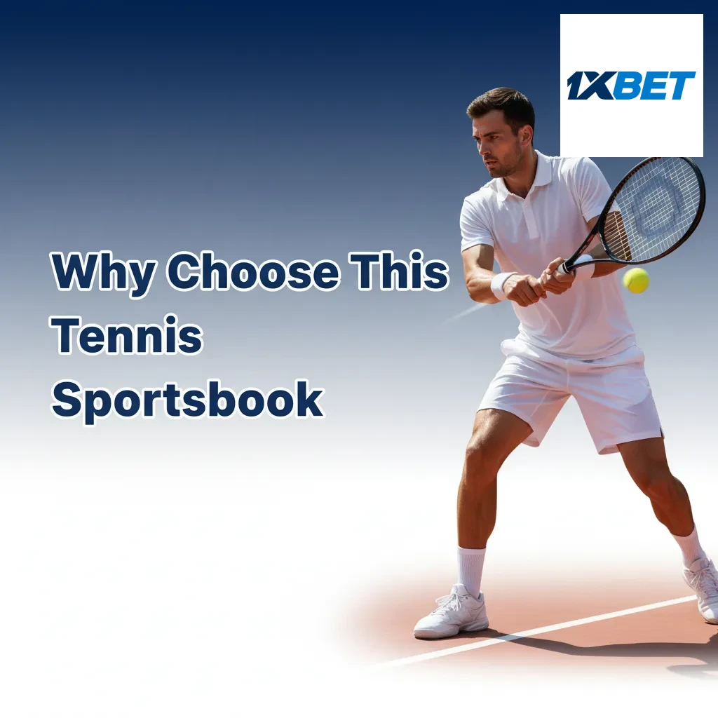 Banner titled Why Choose This Tennis Sportsbook with deep markets, in-play, Cash Out, early lines, ARS, fast settlement
