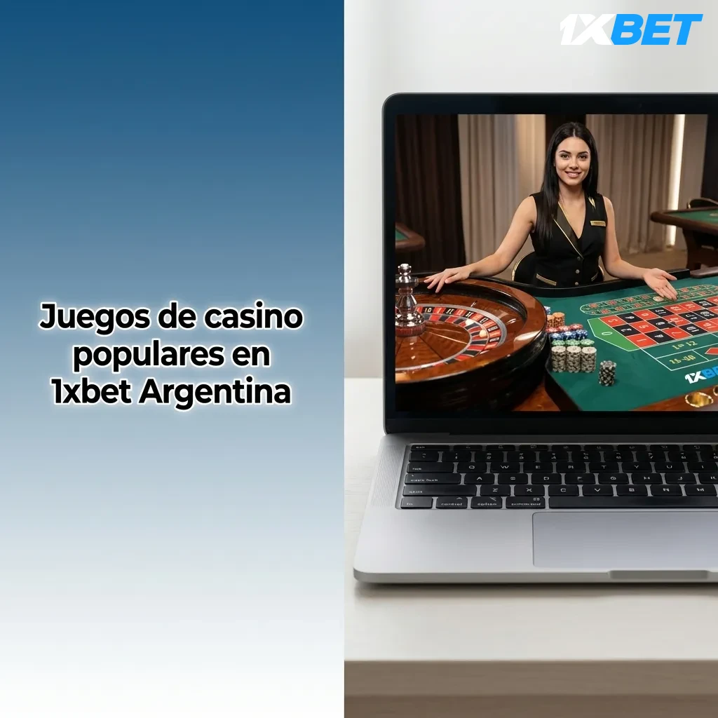 Collage de juegos populares de casino 1xbet Argentina: tragamonedas, ruleta, blackjack, crash Aviator y Mega Wheel en pantalla