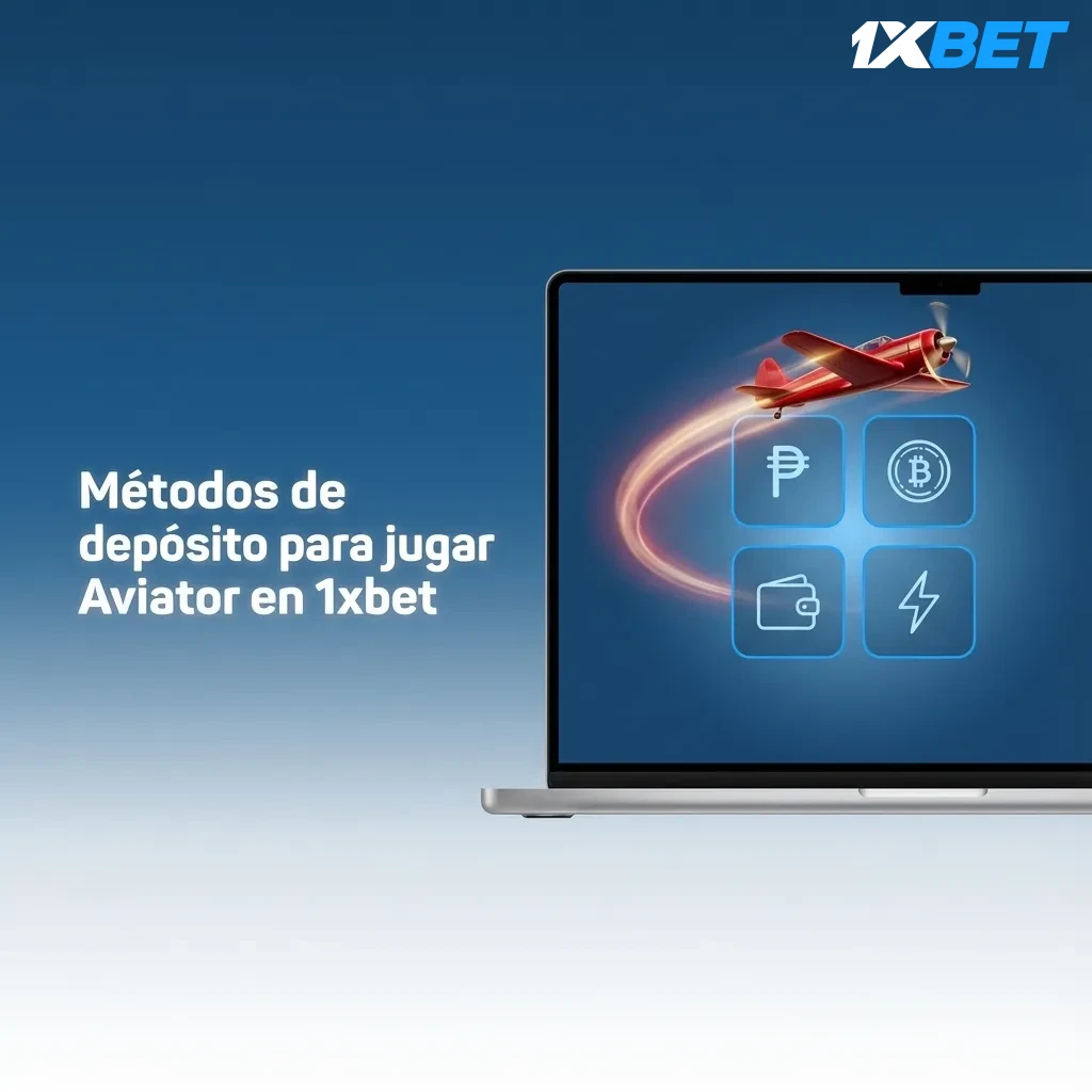 Ilustración de métodos de depósito en 1xbet Aviator: tarjetas, billeteras digitales, banco y criptomonedas en Argentina