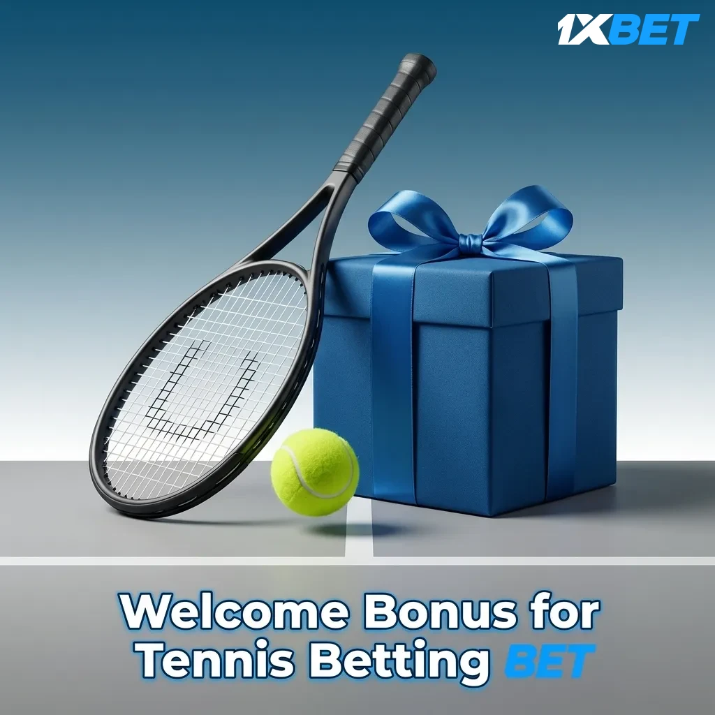 1xbet welcome bonus: 100% match up to ₹26,000 for tennis betting with 5x rollover requirement on accumulator bets