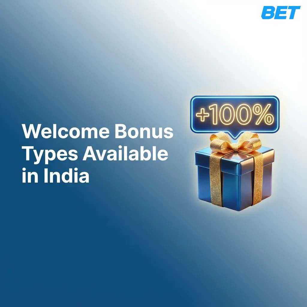Table comparing sports and casino welcome bonuses in India showing percentages, max amounts, wagering requirements, and deposits.