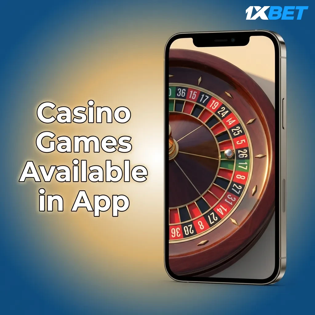 1xbet casino app displaying slots, table games, and live dealer options from top providers like NetEnt and Pragmatic Play