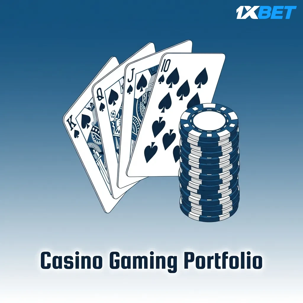 Casino gaming portfolio showing slots, table games, roulette, blackjack, live dealers, and game shows on desktop and mobile