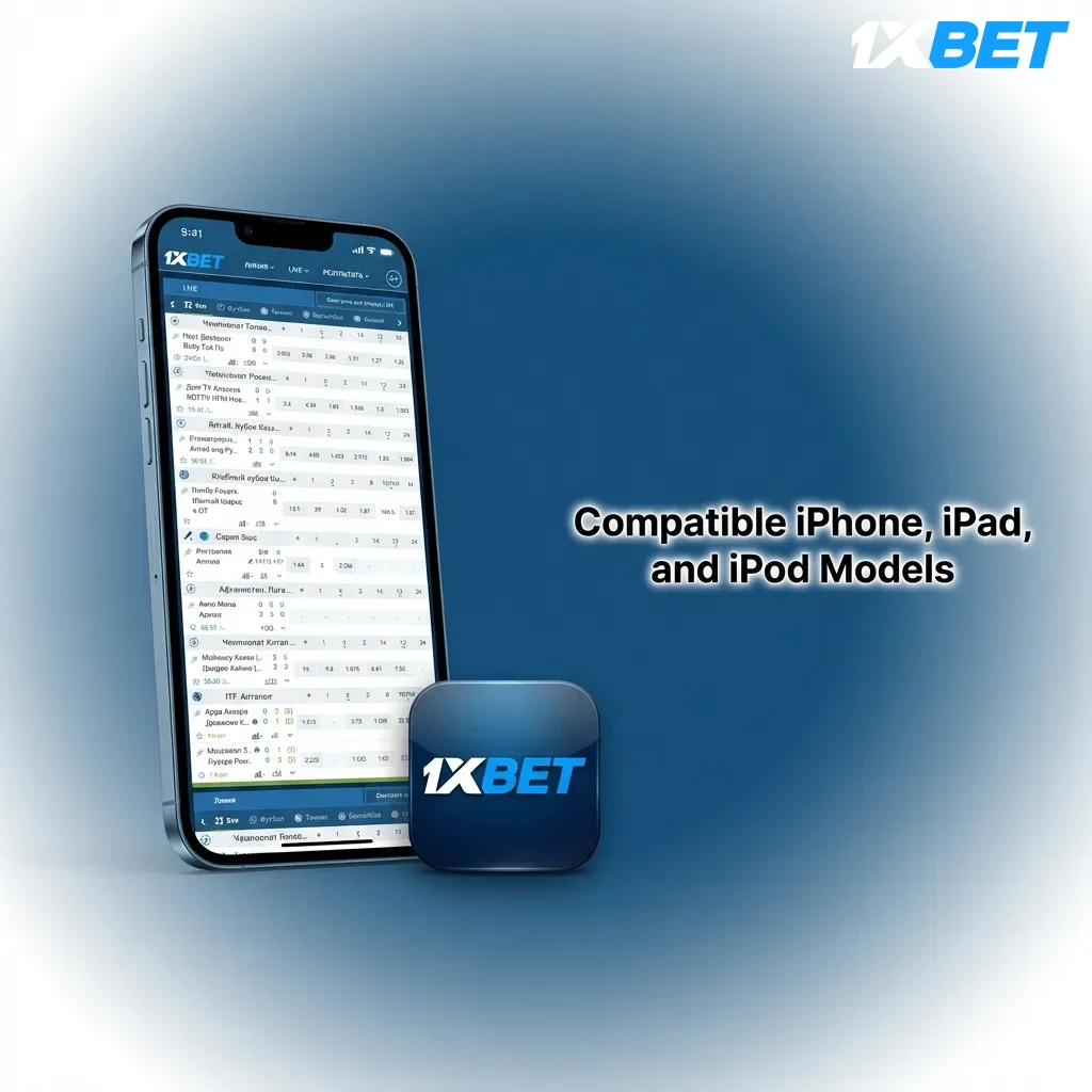 List of compatible Apple devices for 1xbet iOS app including iPhone, iPad, and iPod Touch models