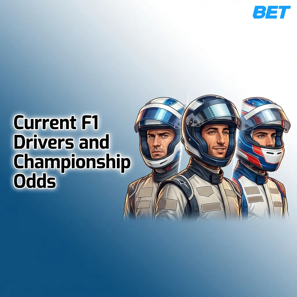 Table showing 2024 F1 drivers by team with championship betting odds for all 20 drivers across 10 teams.