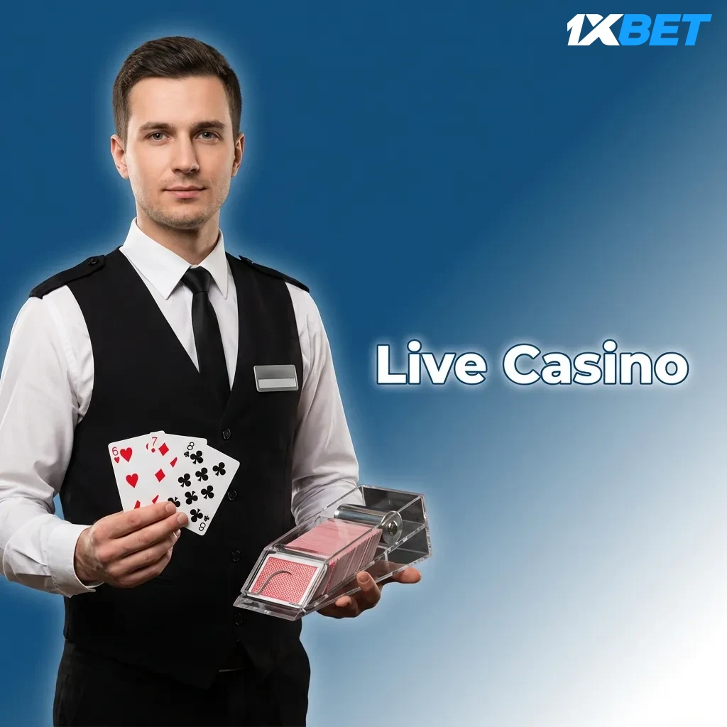 Professional dealers host live casino games including roulette, blackjack, baccarat, and poker streamed in HD.