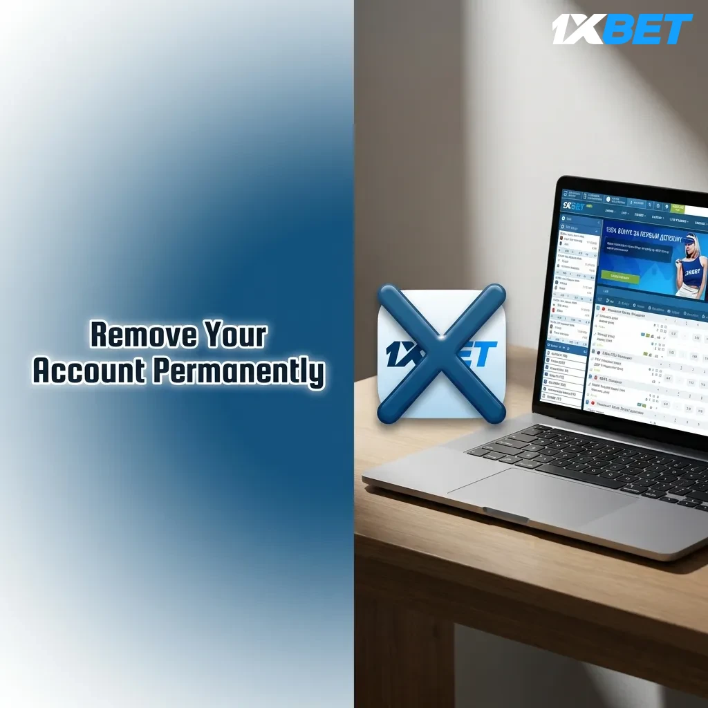 User navigating account settings menu to permanently delete their gambling platform account