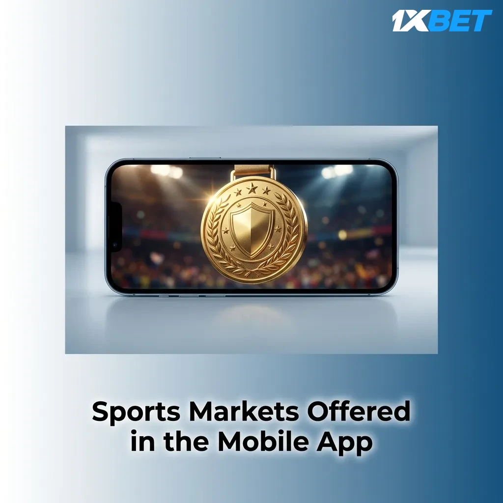 1xbet iOS app showing 40+ sports including football, basketball, tennis, cricket, and esports betting markets