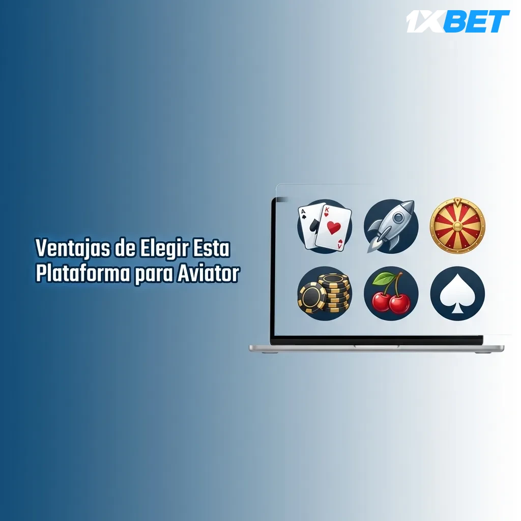 Interfaz de plataforma Aviator mostrando bonos de bienvenida, opciones de retiro rápido y soporte 24/7 en español