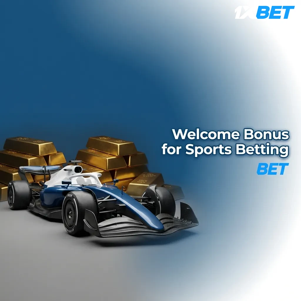 New users get 100% matched deposit bonus up to ₹26,000 for sports betting including Formula 1 races and championships.