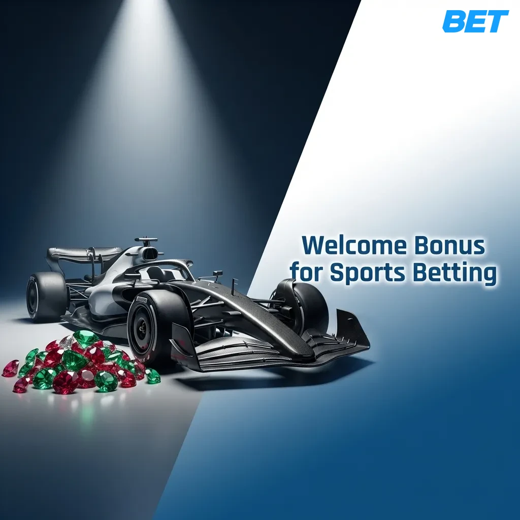 Sports betting welcome bonus: 100% match up to BDT 15,000 for new users, includes F1 races with 5x rollover requirement