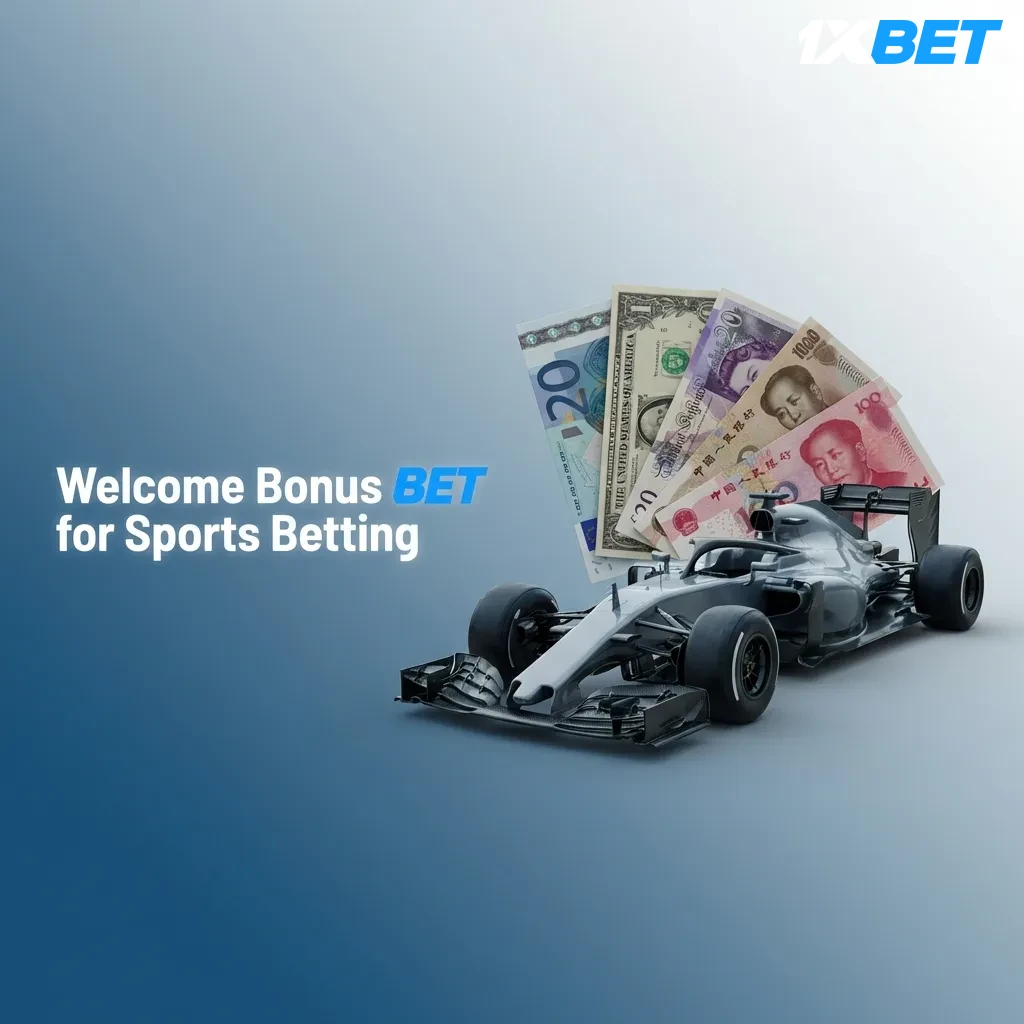 100% matched sports betting bonus up to 100 EUR for new users, includes Formula 1 markets with 5x rollover requirement.