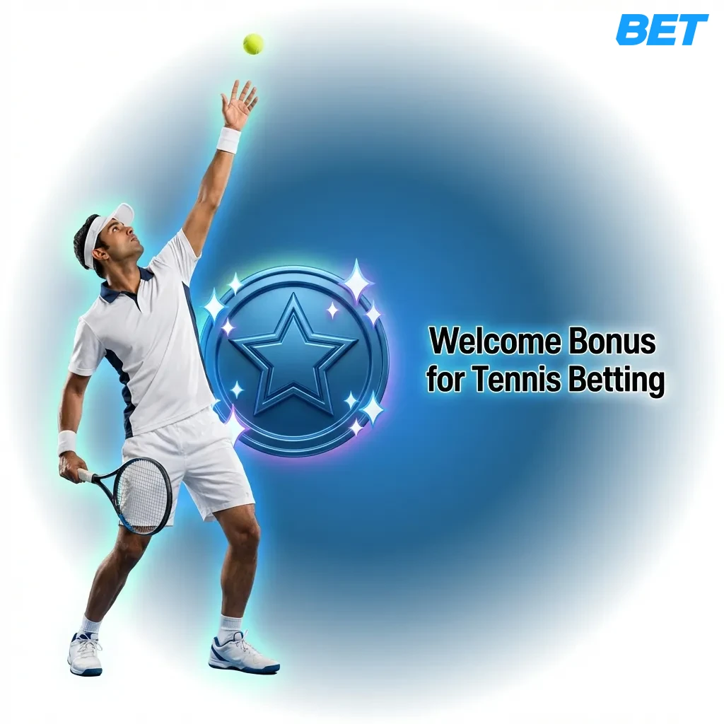 1xbet tennis welcome bonus showing 100% match up to ₹25,000 for new users with deposit and wagering requirements