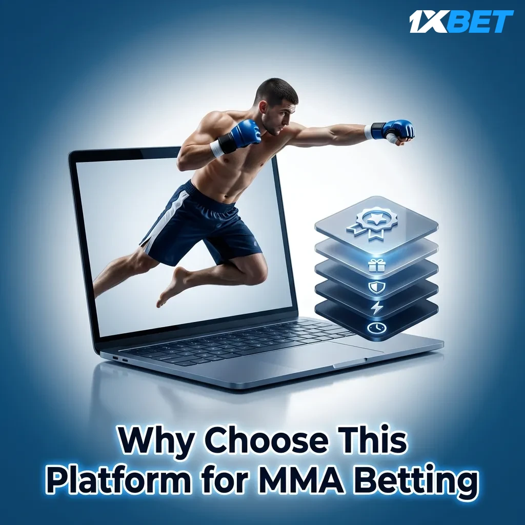 MMA fighter in octagon with betting odds overlay displayed on screen