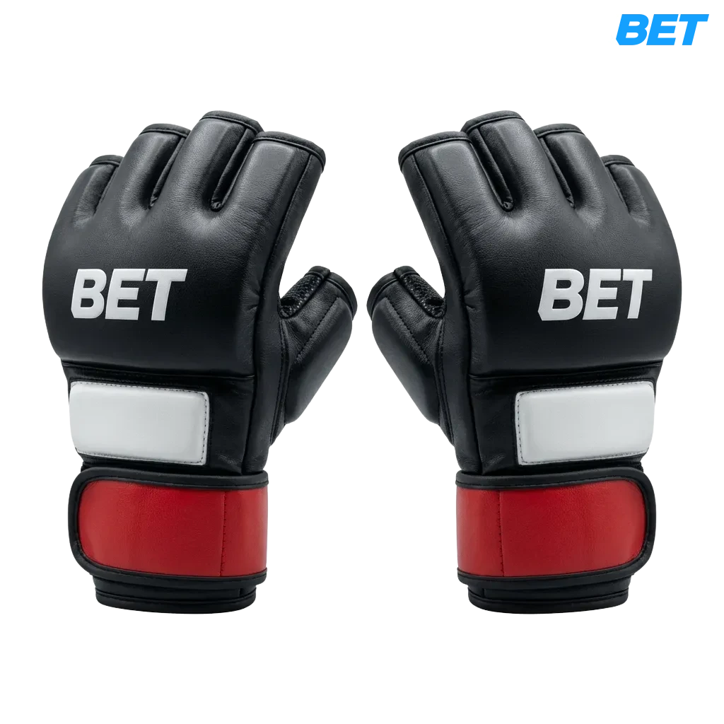 MMA fighters in octagon during match, representing live betting options on UFC and global promotions at 1xbet India