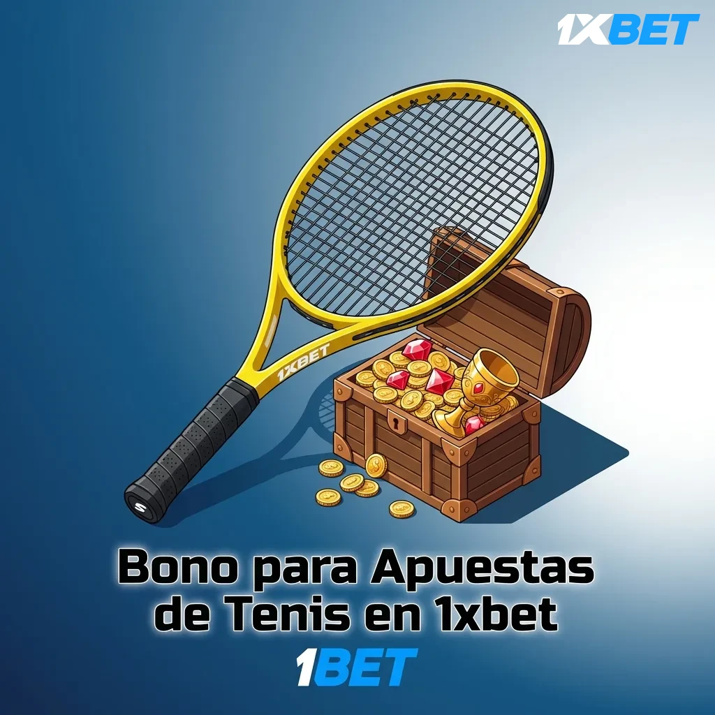 1xbet tennis betting bonus welcome offer showing 100% match up to $130,000 ARS for new users with rollover requirements