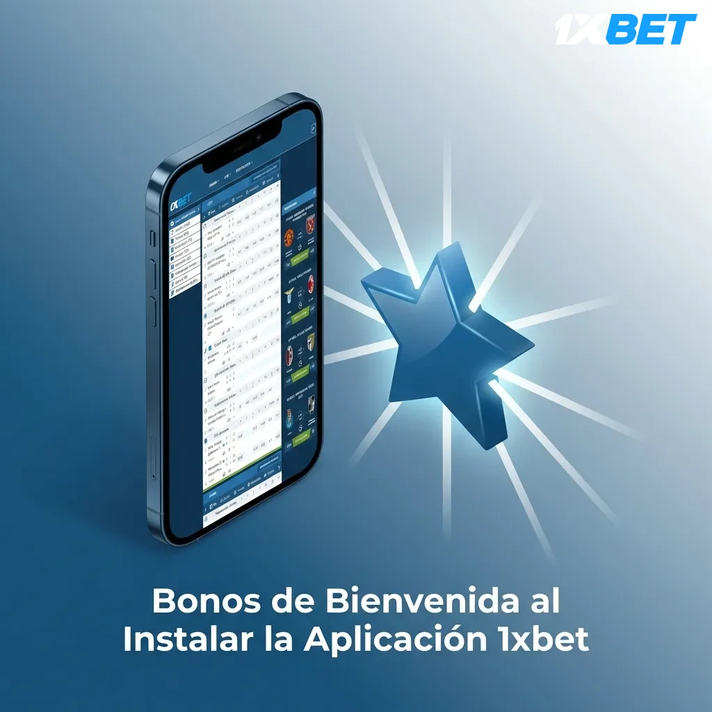 Smartphone displaying 1xbet app welcome bonus of 120% up to $400 with promotional offers and registration screen