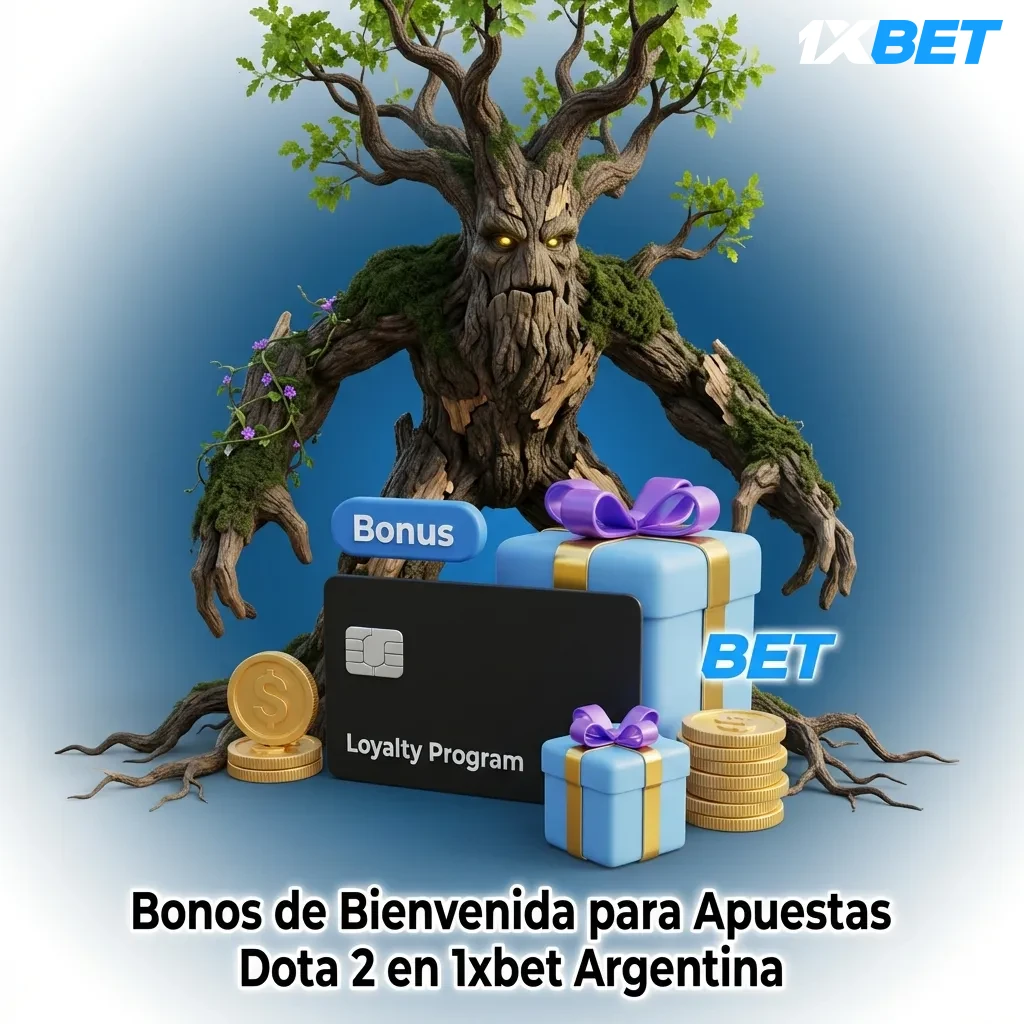 1xbet Argentina welcome bonus promotion for Dota 2 betting showing 120% bonus up to $400 on first deposit