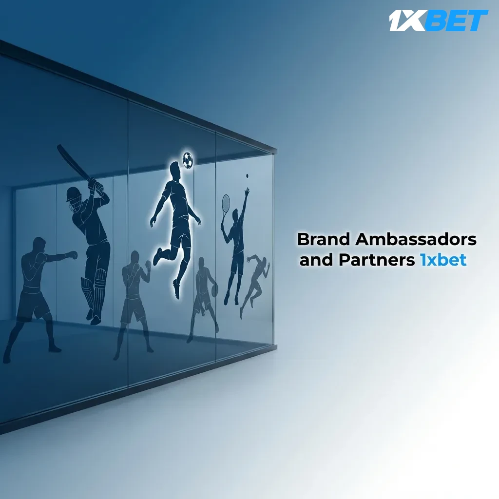 1xbet partnership logos featuring FC Barcelona, Serie A, LaLiga, African Cup of Nations, and Usain Bolt