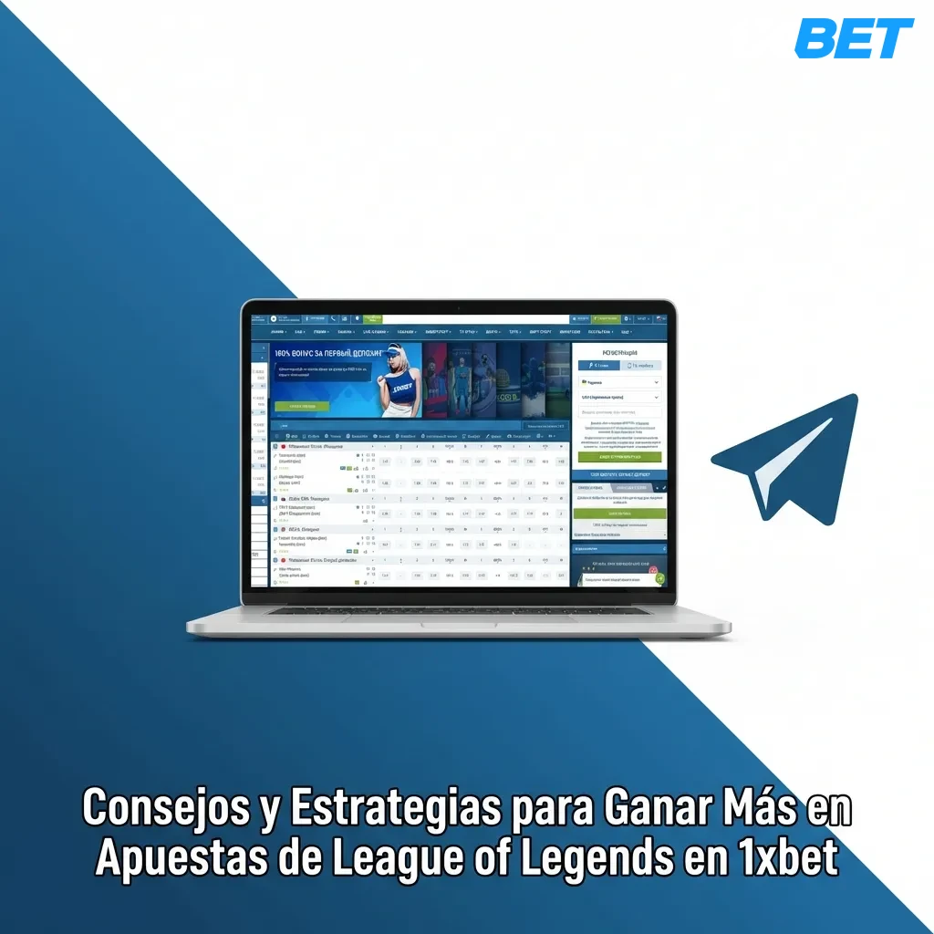 League of Legends betting strategies guide showing bankroll management, team analysis, and meta awareness tips for 1xbet users