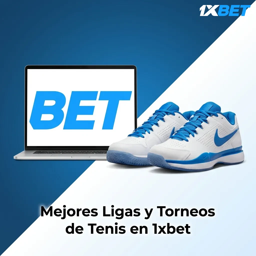Principales torneos de tenis disponibles en 1xbet incluyendo Grand Slams, ATP Masters 1000 y competencias WTA