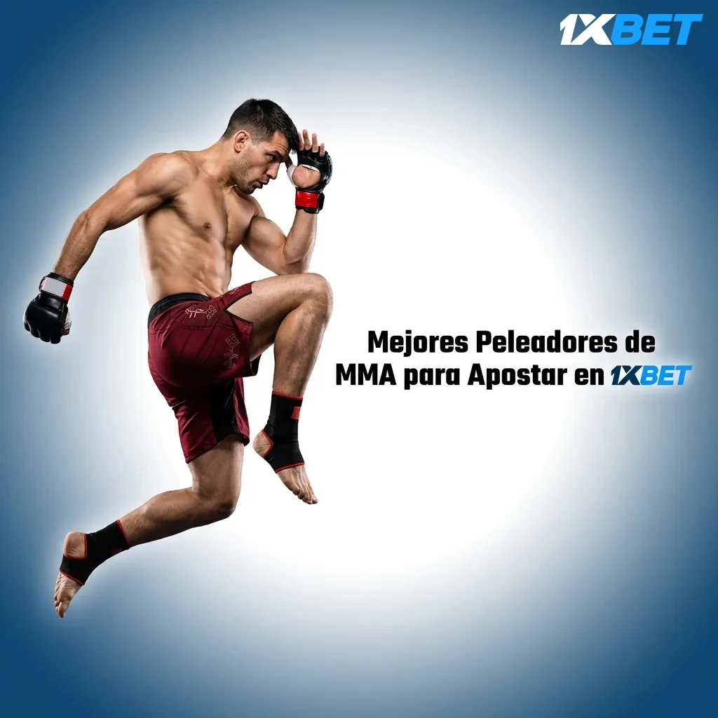 Top MMA fighters including Islam Makhachev, Jon Jones, and Israel Adesanya available for betting on 1xbet platform.