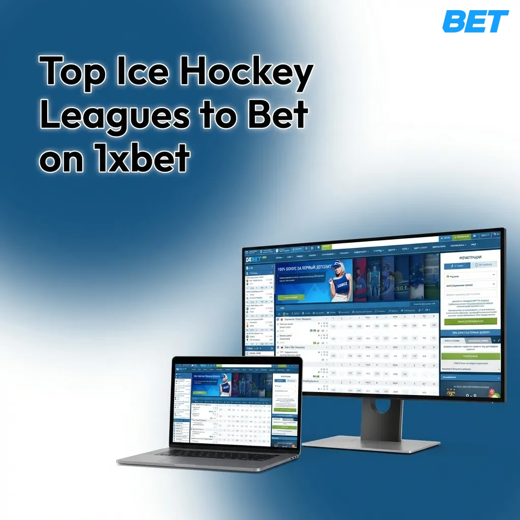 Top ice hockey leagues including NHL, KHL, and SHL available for betting on 1xbet platform year-round