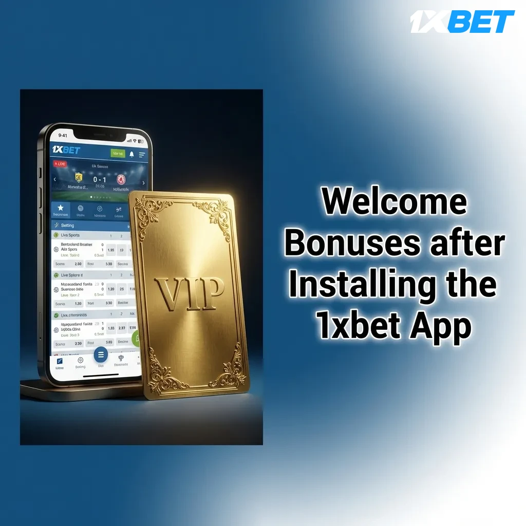 1xbet app welcome bonuses including 100% deposit match up to 12,000 BDT for sports betting and casino games