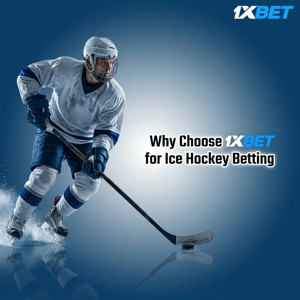 1xbet ice hockey betting platform showing live odds, multiple leagues, and bet types on mobile and desktop devices