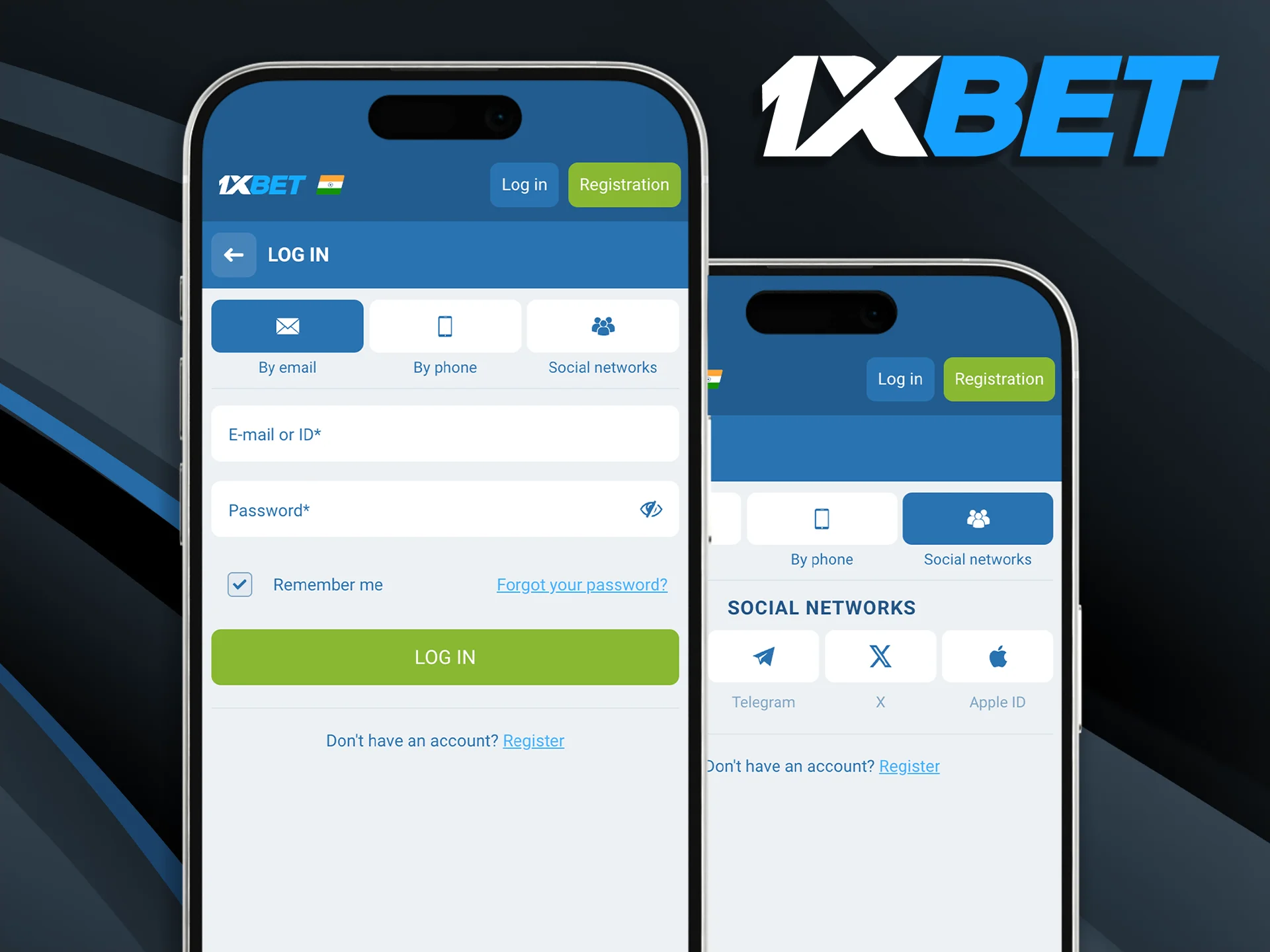 Securely access your 1xBet India account using biometric face ID or fingerprint recognition for the fastest possible login experience.