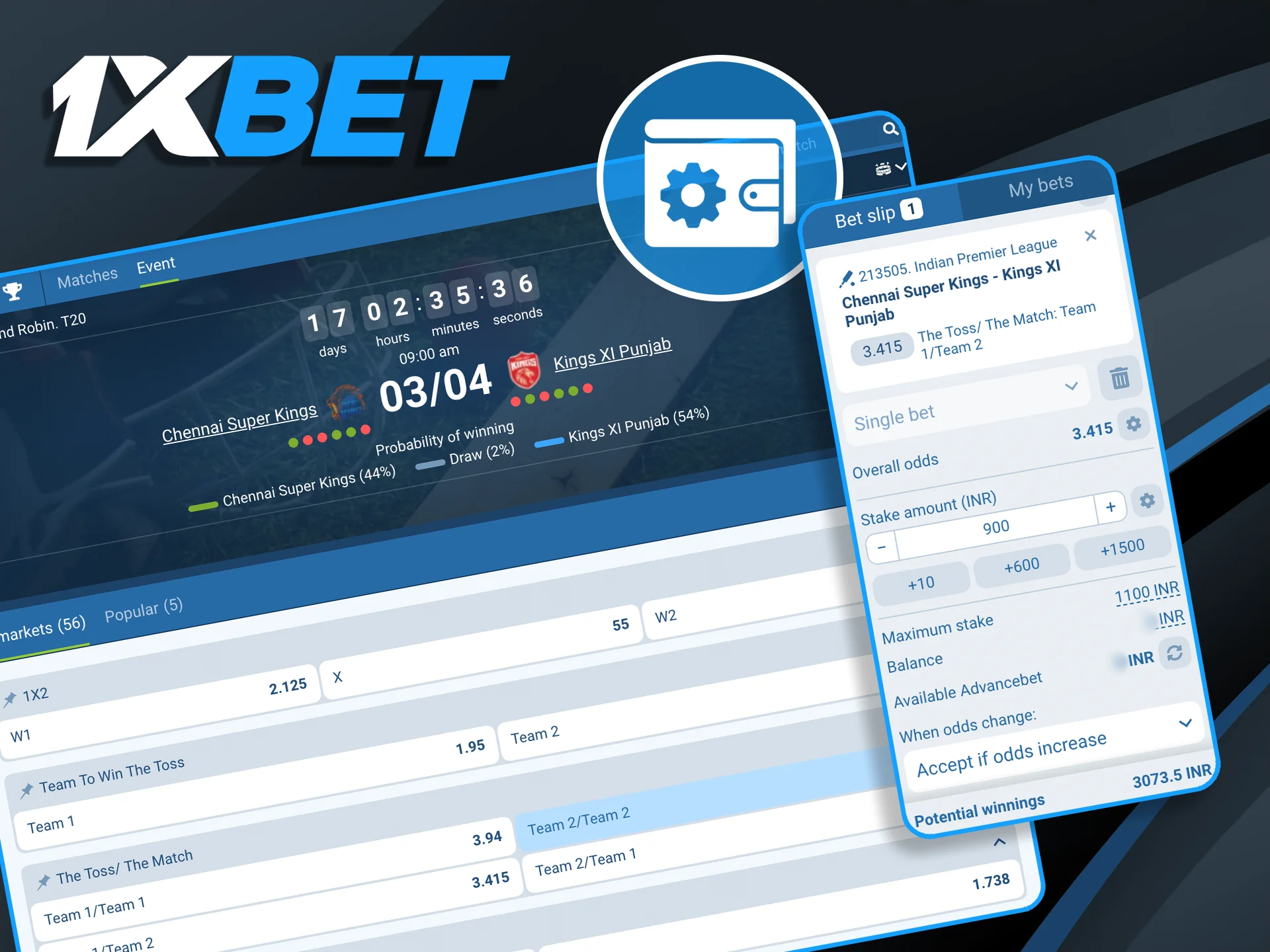 Practice responsible gaming on 1xBet by setting limits and using a disciplined staking plan for all your cricket bets.
