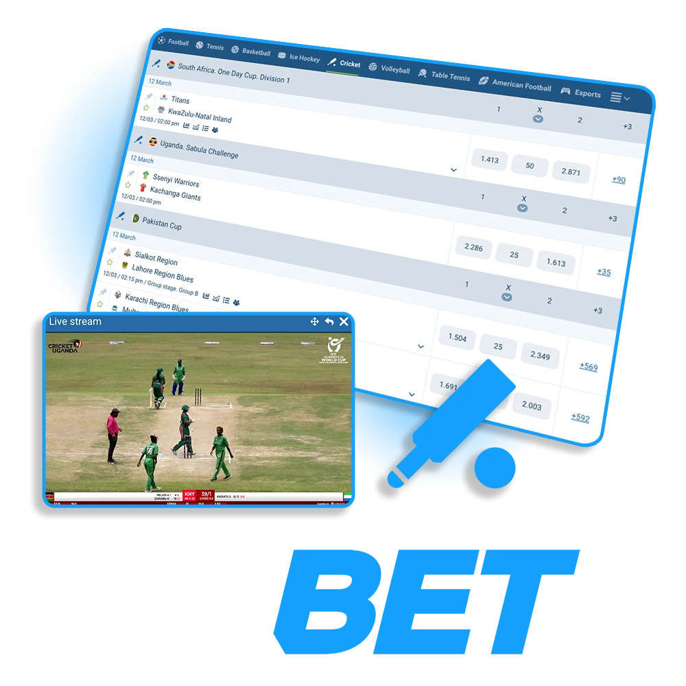 Join India’s premier 1xBet sportsbook for extensive coverage of every local and international cricket match with the best odds.