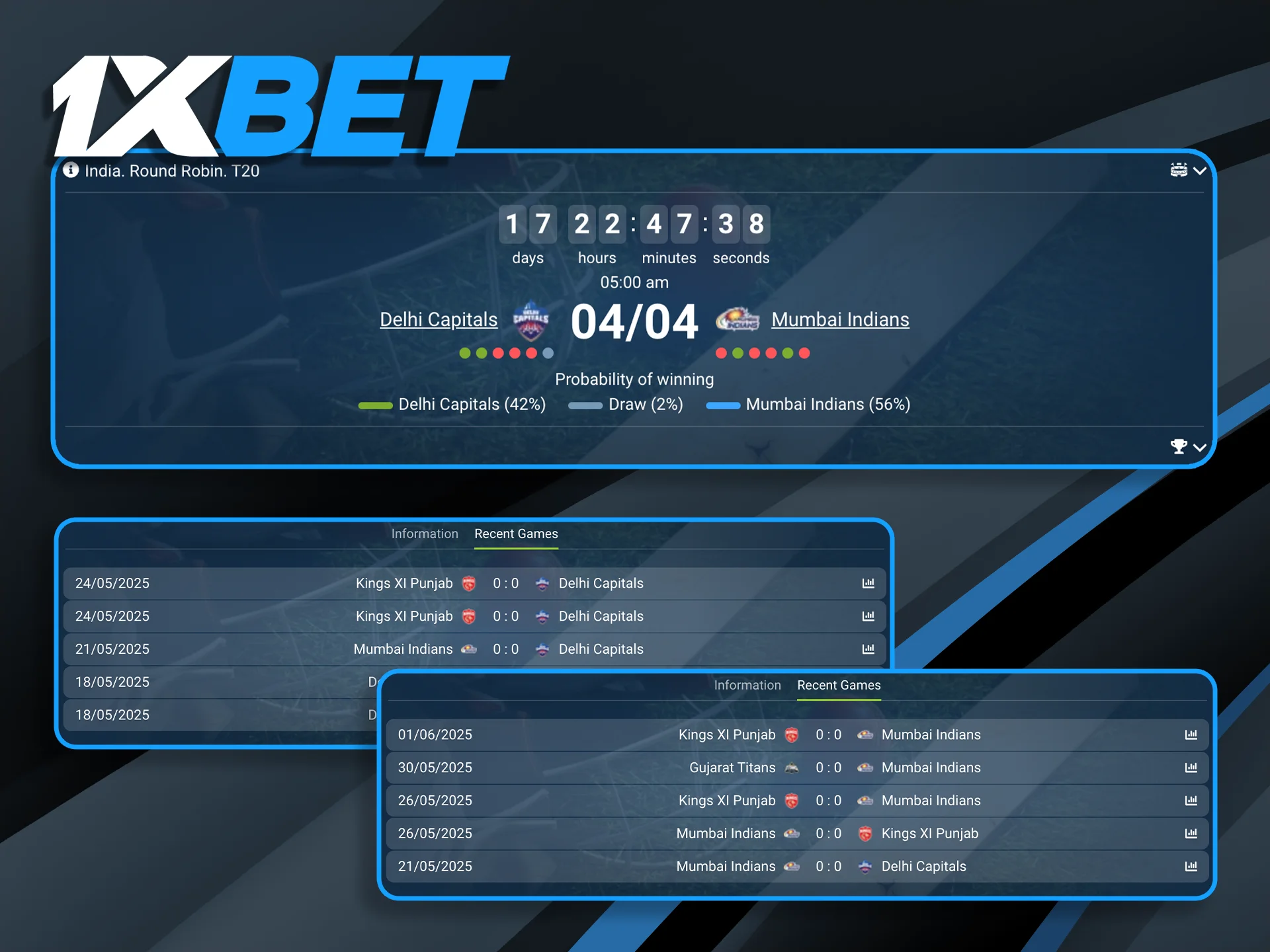 Utilize the 1xBet global sports database to track team streaks and player fitness levels for more accurate predictions.