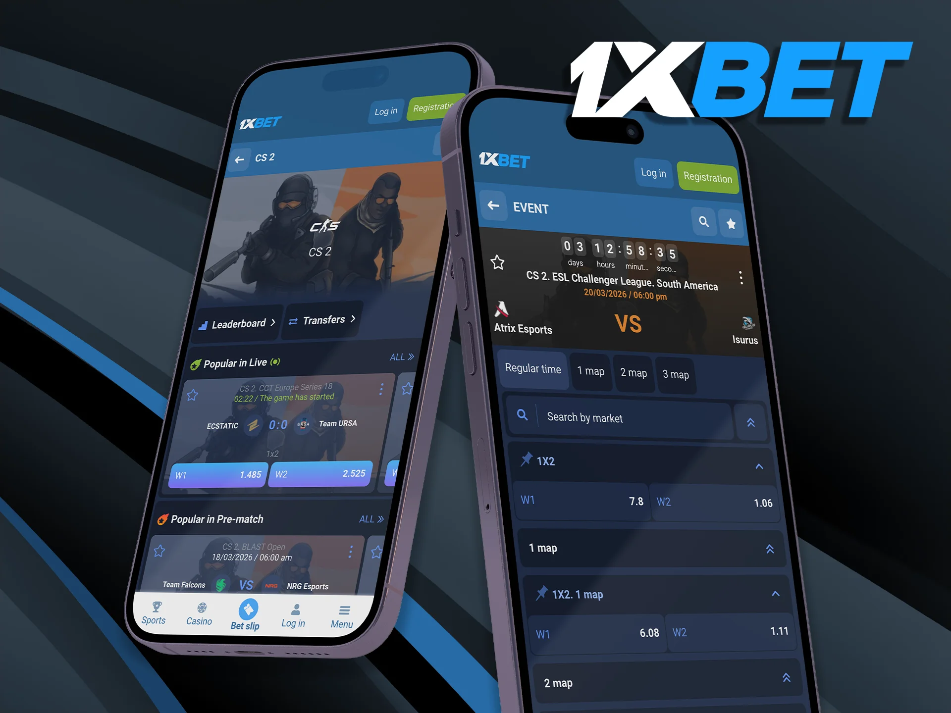 Experience high-speed esports wagering on the go with the 1xBet app, featuring live streaming and instant bet placement.