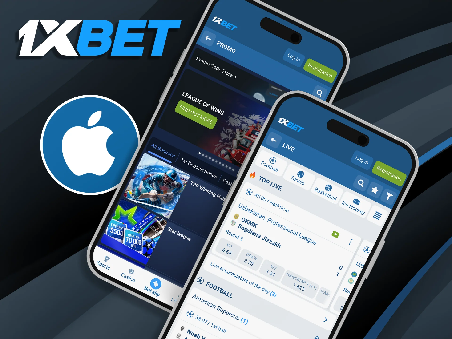 Get the official 1xBet app for iPhone and iPad to experience a sleek, secure, and optimized betting interface.