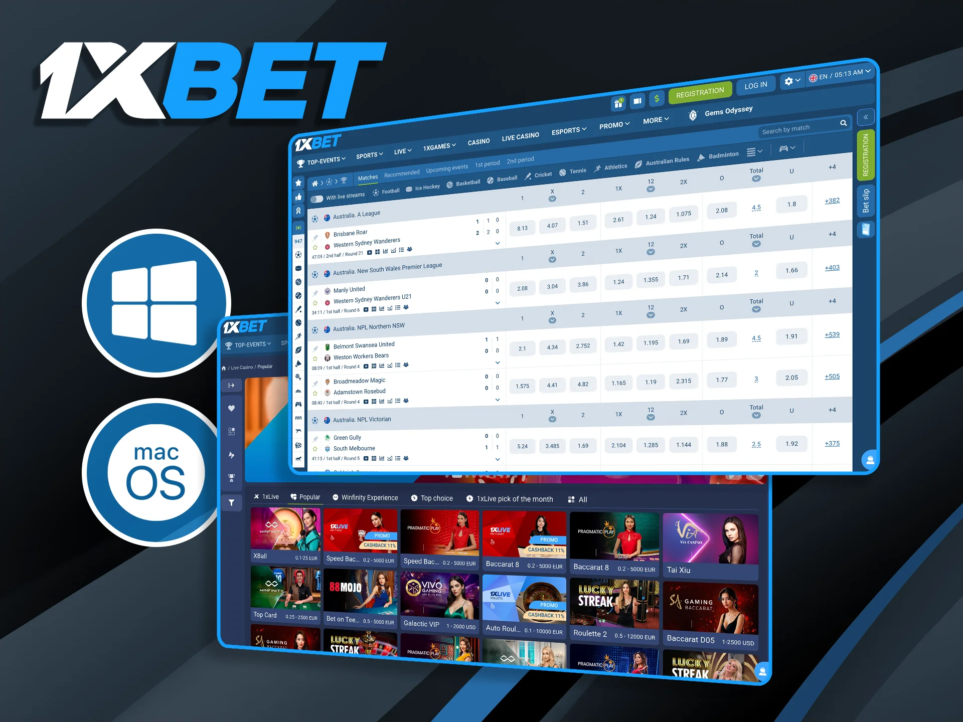 Use the professional desktop software to bypass browser lag and enjoy a more stable betting connection.