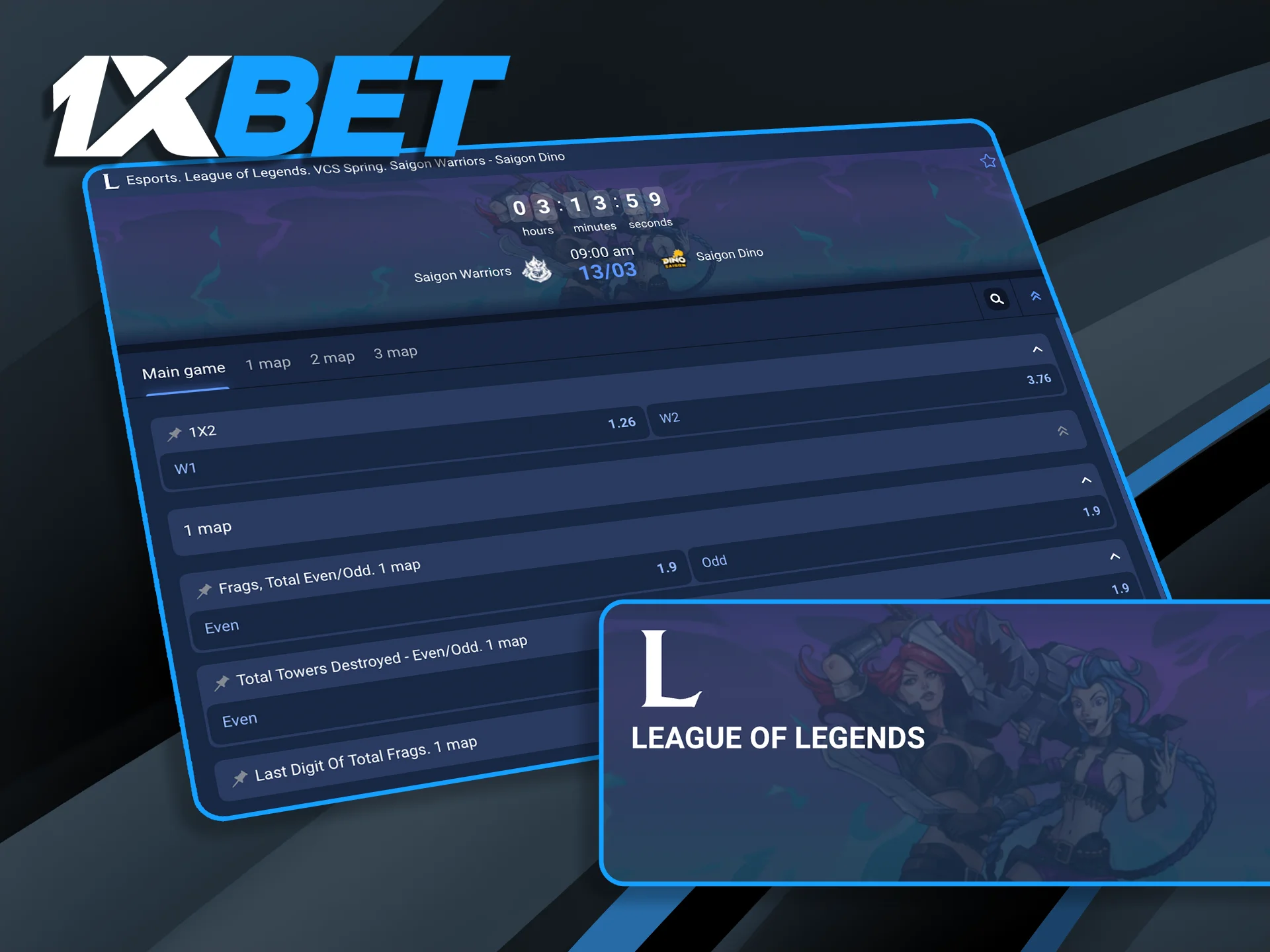 Access comprehensive betting lines for LoL World Championships, MSI, and regional pro leagues.