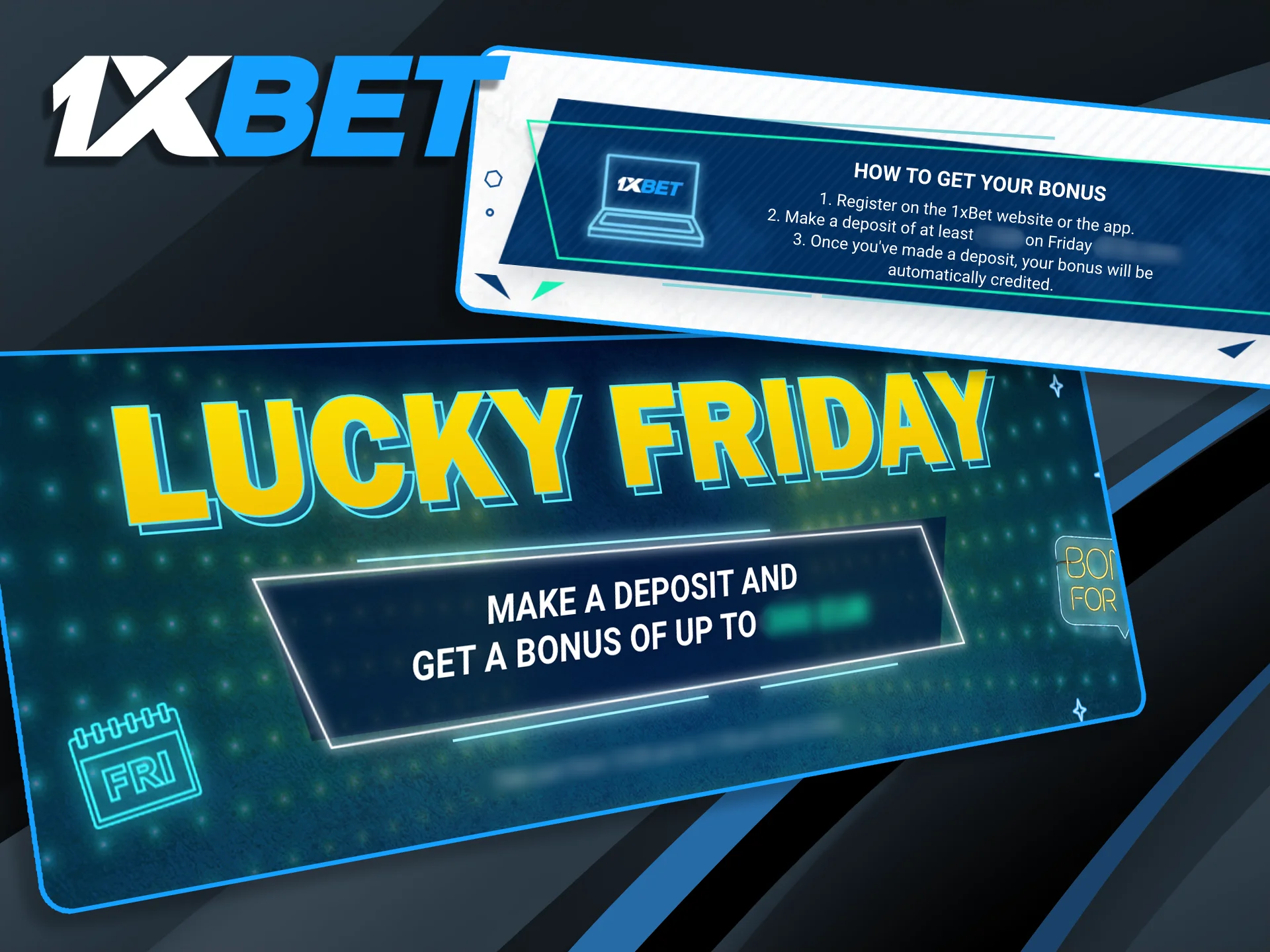 Take advantage of 1xBet's recurring global deposit bonuses, providing extra value for regular players on a weekly basis.