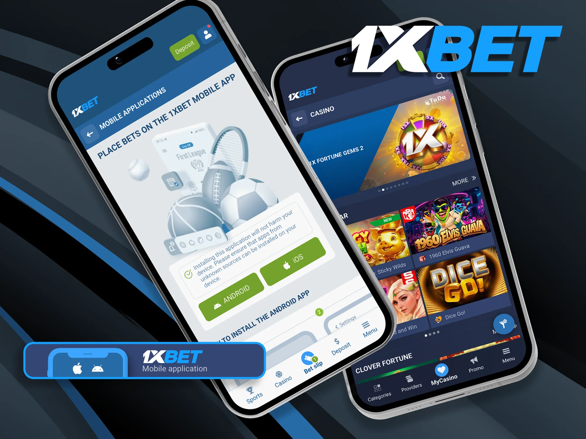 Download and install the high-performance 1xBet mobile application for Android and iOS to access your favorite slots anywhere.