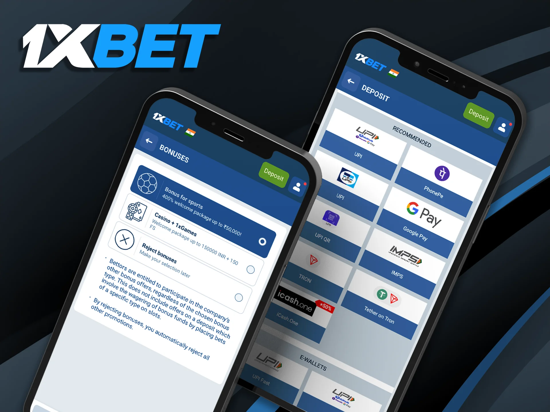 Download the 1xBet India app to claim your exclusive mobile welcome package directly from your smartphone.